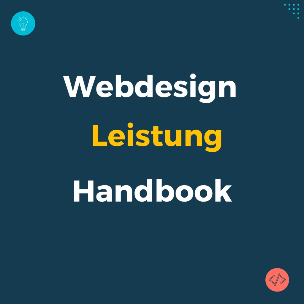 Webdesign Leistung