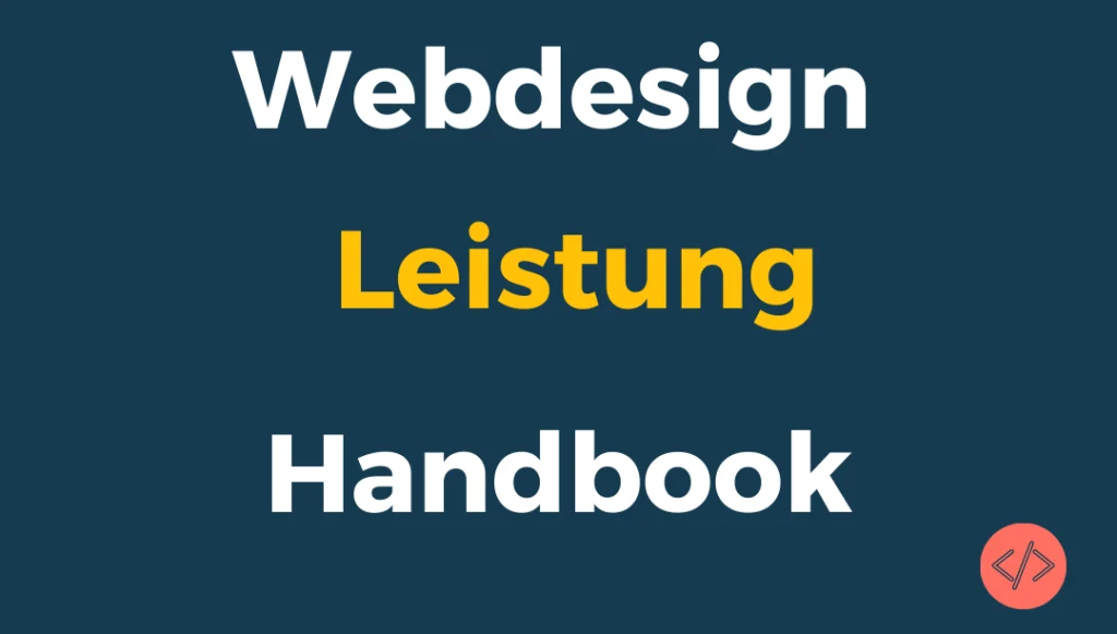 Webdesign Leistung