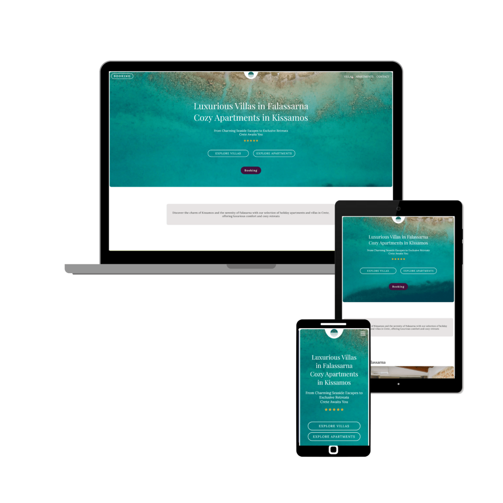 Web Development Holiday Villas and Apartments Responsive Design