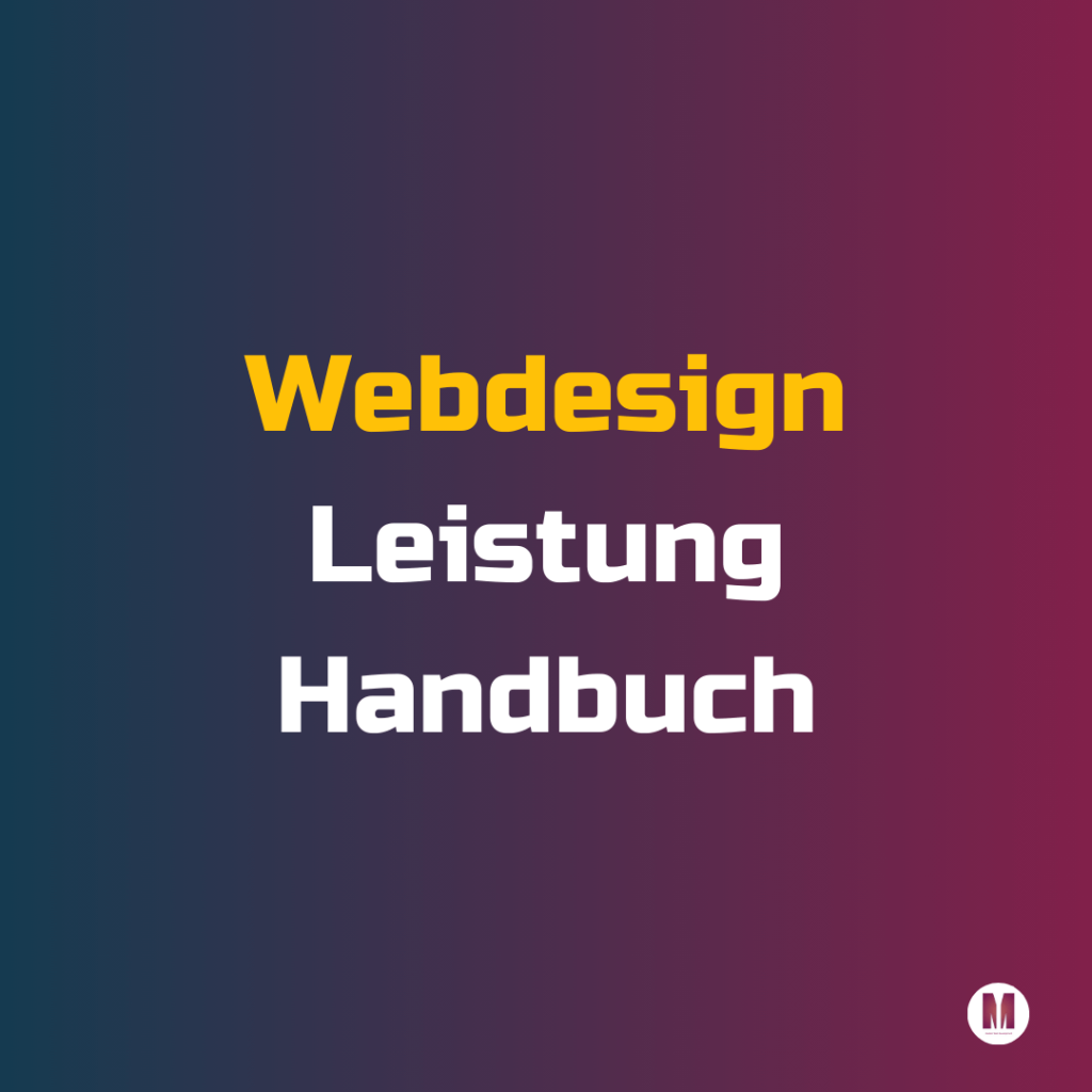 Webdesign Leistung