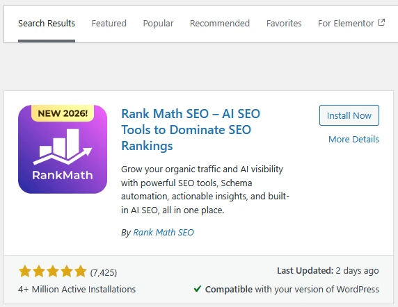 Die wichtigsten WordPress Plugins - RankMath SEO