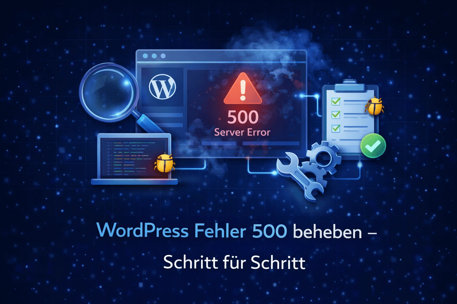 WordPress Fehler 500 beheben Schritt für Schritt