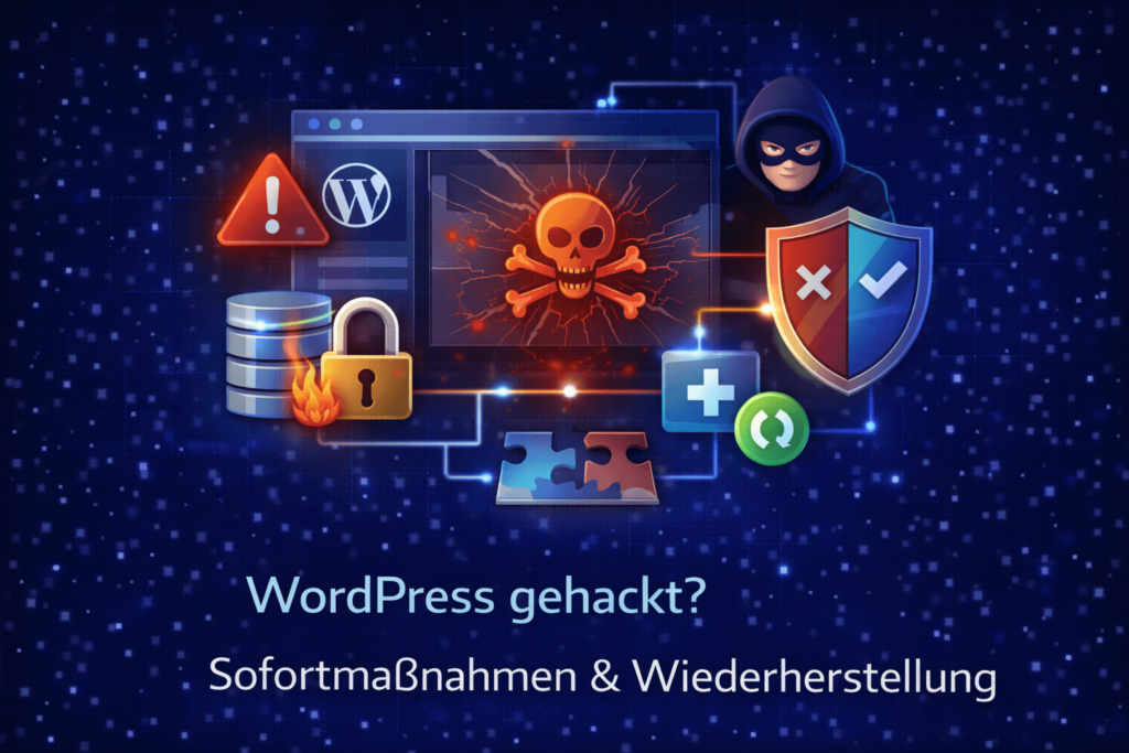 WordPress gehackt Sofortmasnahmen Wiederherstellung