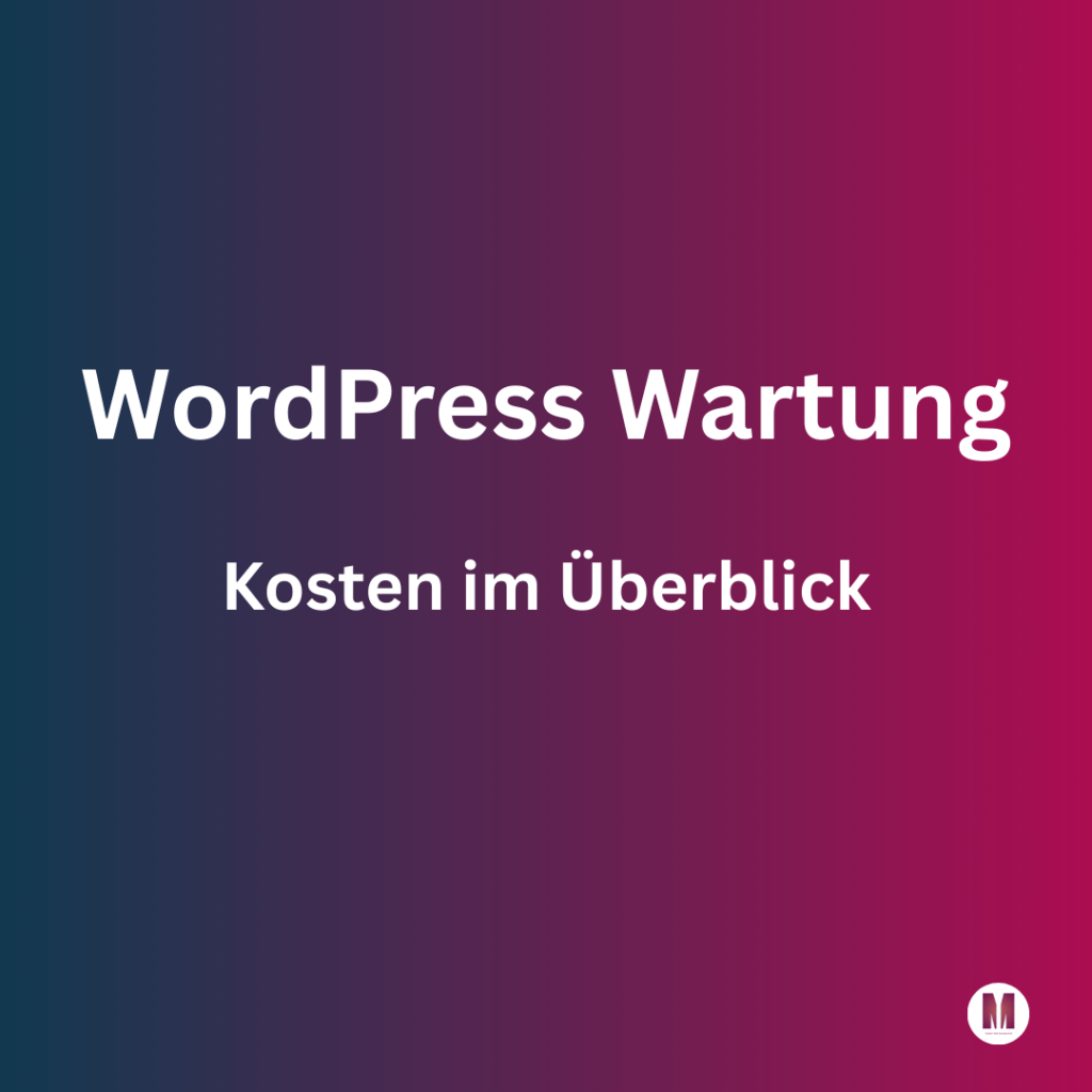 WordPress Wartung Kosten